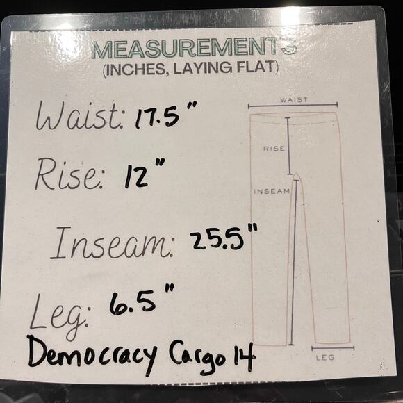 Democracy Ab Solutions Brown Cargo Pants 14 Utility Gorpcore Cabin Core Workwear - Picture 2 of 7